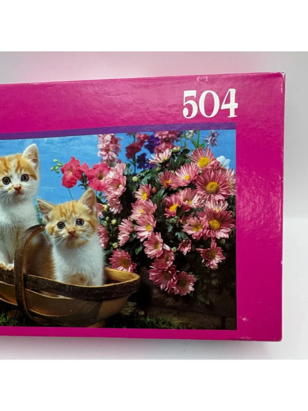 Encore! Twin Kittens Jigsaw Puzzle 504 Pieces Cats Flowers NEW